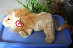 TY Pillow Pal Collection - LEO the LION BROWN 1998 with tag 22" LONG - Picture 1 of 6
