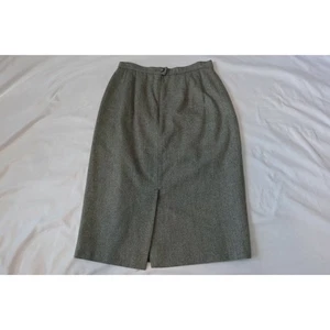 Gonna lunga vintage Pendleton grigia Chevron 100% lana vergine taglia 6p USA - Foto 1 di 12