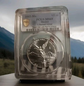 2002 Libertad 1/2 Oz Ms 69 PCGS Nice Top Top - Picture 1 of 2