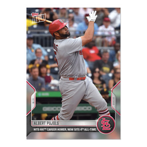 2022 TOPPS NOW 881 ALBERT PUJOLS 697 HR 4TH ALL TIME! ST LOUIS CARDINALS PRESALE