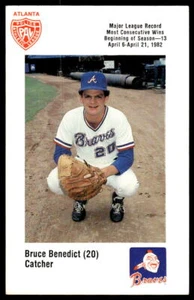 1982 Atlanta PAL Coca-Cola Atlanta Braves #NNO Bruce Benedict Atlanta Braves - Bild 1 von 2