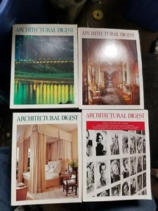 4 ARCHITECTURAL DIGEST Magazines 1990 - 1994 NY Marilyn Monroe Mae West McQueen - Imagen 1 de 1