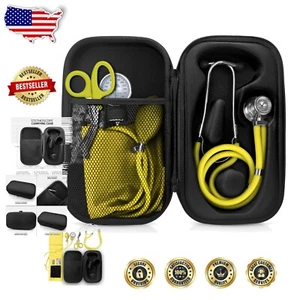 High-Quality Dual-Head Stethoscope and EMT Shears in Protective Carrying Case - Picture 1 of 10