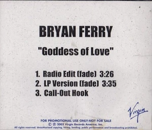 Bryan Ferry - Göttin der Liebe White Label Artwork CD - Bild 1 von 1