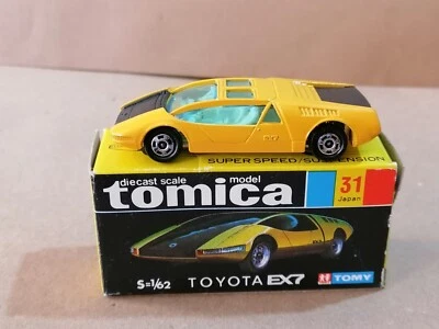 TOMICA 31 Amarillo TOYOTA EX7 T23 Como Nuevo Nunca Usado Hecho en Japón 1974 Foto 1 de 4