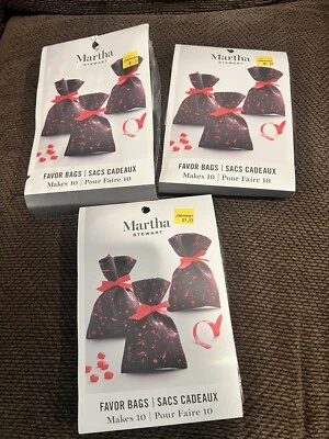 3 paquetes de bolsas Martha Stewart Favor 10 por paquete Halloween Foto 1 de 4