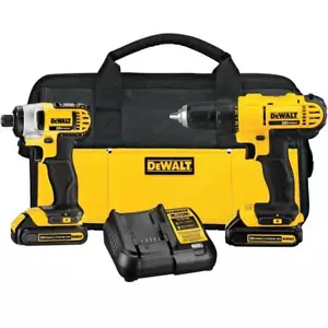 DeWALT DCK240C2 20V Compact Drill Driver/Impact Driver Combo Kit - Picture 1 of 8
