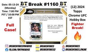 ARMAN TSARUKYAN 2024 Topps Chrome UFC Hobby CASE 12 BOX Break #1160