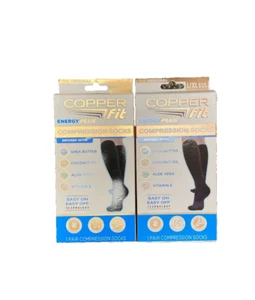 2PK - Calze a compressione Copper Fit Energy Plus 1 PAIO taglia L/XL ~ INFUSED - Foto 1 di 2