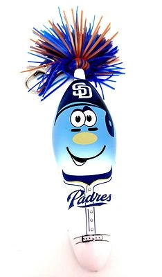 San Diego Padres Pen Kooky Klicker Belt Clip MLB Baseball Ball Point Key 2 Chain - Image 1 of 2