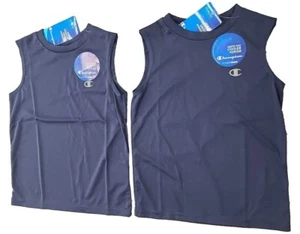 Lot of 2 - CHAMPION Tank Top Shirt Boys sz: 6 Powertrain Navy Blue NEW NWT - Picture 1 of 5