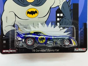 2015 HOT WHEELS PREMIUM BATMAN CLASSIC TV SERIES '768 CORVETTE FUNNY CAR - Picture 1 of 6