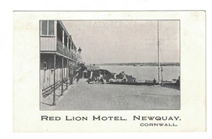 Red Lion Hotel Newquay Cornwall UK Vintage Postcard - Unposted - Picture 1 of 2