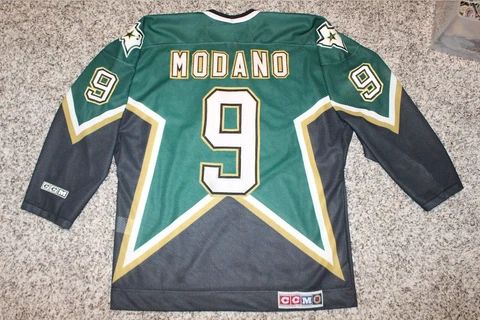 CCM Mike Modano Dallas Stars NHL Hockey Jersey Large Stanley Cup Patch MIC 1999 Cover