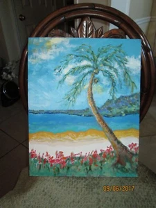 Tropische Kokospalme, Kunstdruck, 11" x 14", Wohnkultur - Bild 1 von 6