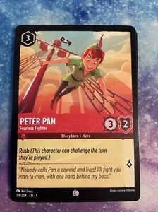 Disney Lorcana Peter Pan - Fearless Fighter 119/204 Common NM TCG - Picture 1 of 1