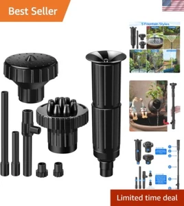 Water Fountain Nozzle Kit 8PCS Plastic Spray Heads for Pond Pool Garden - Picture 1 of 9