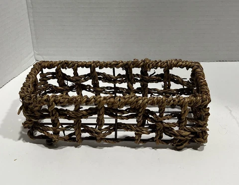 Cute Open Weave Basket Unique Boho Basket Cover