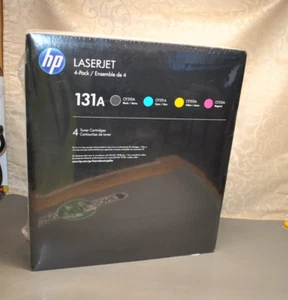 Zestaw kaset z tonerem HP 131A 4-pak (czarny, cyjan, purpurowy, żółty) DARMOWA WYSYŁKA - Zdjęcie 1 z 4