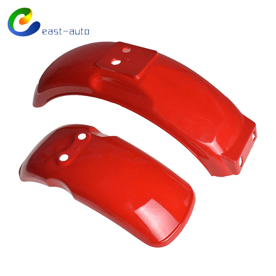 Protector guardabarros delantero y trasero rojo para Honda Mini Trail Z50 Z50A Z50J Z50R 1979-1987 Foto 1 de 3