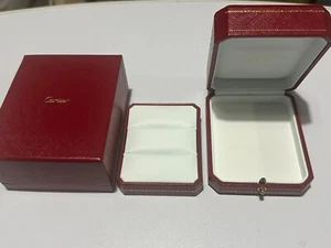 Cartier Paris Original Double Jewellery Tray Travel Ring Box & Outer Box - Picture 1 of 6