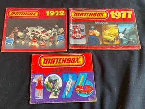 PRODUCTOS LESNEY Inglaterra MATCHBOX 3 Catálogos Originales 1975 1976 1977 - Imagen 1 de 3