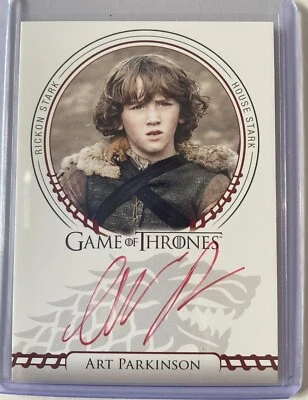 Game Of Thrones Complete Series Vol 2 Autograph Art Parkinson as Rickon Stark - Image 1 of 2