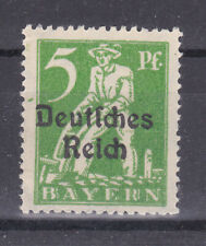 Germany Deutsches Reich 1920 Mi. Nr. 119 5 Pf Bavaria Definitive Opt. MNH Fault?