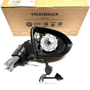Alloggiamento specchietto retrovisore esterno destro originale VW Passat 3G B8 richiudibile 3G1857508DC 9B9 - Foto 1 di 5