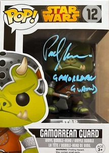 Star Wars Paul Springer Gamorrean Guard Autographed Funko 12 -GENUINE Signed - Foto 1 di 5
