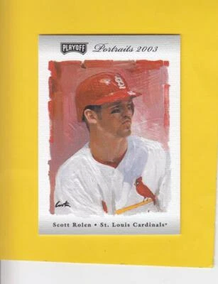 2003 Playoff Portraits Silver #122 Scott Rolen St. Louis Cardinals NM-MT+ 38/50 - Image 1 of 2