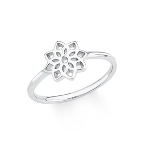 S.Oliver Jewel Women's Ring Silver Zirconia White SO PURE Flower 201722 - Picture 1 of 4