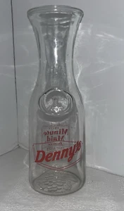 Vintage Denney's Minute Maid Juice Carafe Glass Advertising Pitcher Jug 1 Liter - Picture 1 of 5