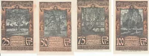 Lower Saxony Celle Celler Quartet Birches 4 Bills 1922 - Picture 1 of 2