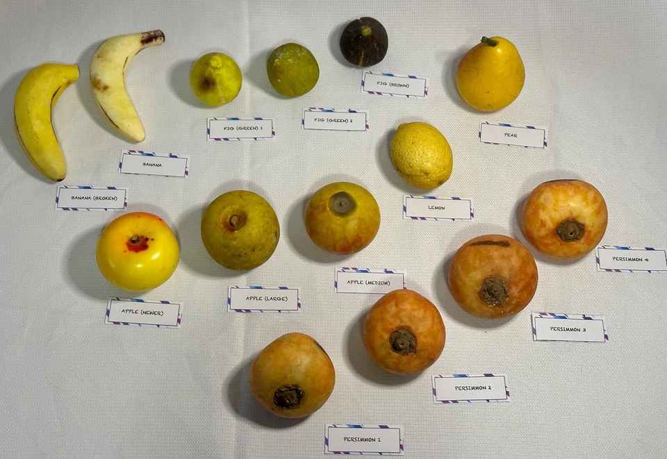 VINTAGE Primitive Hand-Carved Alabaster Stone Fruit - Italy (Your Choice!) - Image 1 of 1