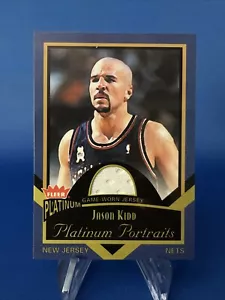 2002-03 Fleer Platinum Portraits Game Used Jersey #JK Jason Kidd New Jersey Nets - Picture 1 of 2