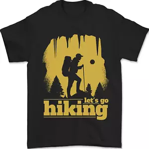 Camiseta Lets Go Senderismo Trekking Camping Aire Libre Hombre 100% Algodón - Imagen 1 de 2