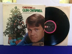 CHRISTMAS WITH GLEN CAMPBELL 1971 Capitol Creative Products VG+/G+ $2 CLEARANCE - Imagen 1 de 5