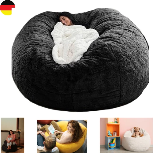 Sitzsack, Bean Bag, Xxl-Sitzsäcke Flauschig Kuschelig Sitzsack Stuhlbezug Für Er - Bild 1 von 1