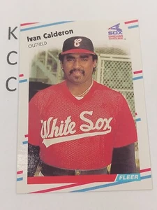 1988 Fleer MLB #394 Ivan Calderon Chicago White Sox - Picture 1 of 2