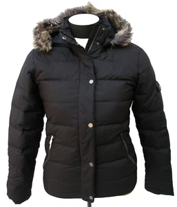 Marmot Girl's Black Faux-Fur Hooded 700-Fill Down Puffer Coat Jacket Sz. Large L - Picture 1 of 4