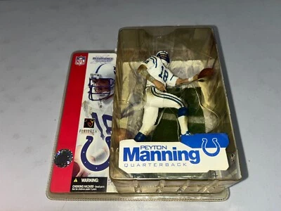 PEYTON MANNING 2002 McFARLANETOYS СПОРТИВНЫЕ МЕДИАТОРЫ - ГРЯЗНЫЙ БЕЛЫЙ СВИТЕР + БОНУС - Изображение 1 из 4