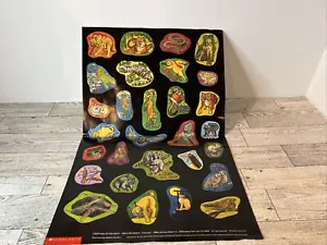 Vintage Creatures Of The Night Scholastic 80's Stickers - Picture 1 of 4