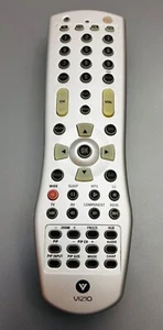 Original Vizio HDTV Plasma LCD Remote Control 51 Buttons Silver TESTED WORKS - Picture 1 of 5