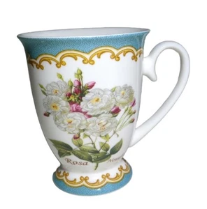 Kent Pottery Rosa Nowelliana Floral  Coffee Mug 8 Oz Porcelain Tea Cup - Picture 1 of 14