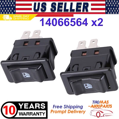 2 выключателя стеклоподъемника для 1982-89 Chevrolet Camaro Z28 IROC-Z RS белые 14066564 - Изображение 1 из 4