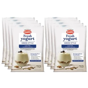 EasiYo Greek Style Low Fat 8 Pack Yoghurt Sachet Pack Makes 1KG Yogurt Easyyo - Picture 1 of 3