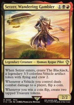 Magic/MTG Setzer, Wandering Gambler FIC-93 Rare Deutsch Neu - Bild 1 von 2