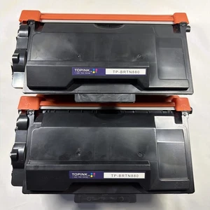 TN880 Schwarz Tonerkassette Hohe Kapazität Kompatibel für Brother TN880 2er Pack - Bild 1 von 10
