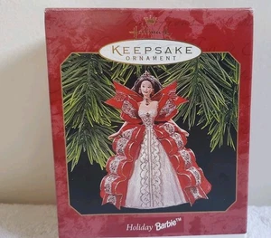 Barbie Hallmark 1997 Holiday Barbie Keepsake Ornament In Box  - Picture 1 of 3